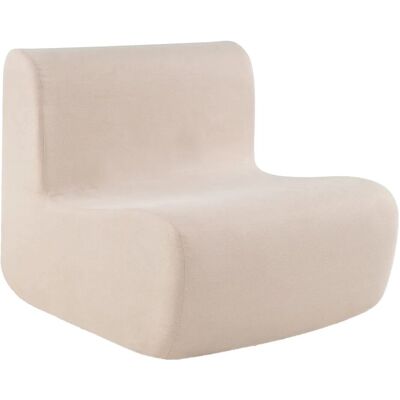 Costway Bodensessel mit Rückenlehne Bodenstuhl mit Weichem Samt Beige Costway Bodensessel mit Rückenlehne Bodenstuhl mit Weichem Samt Beige