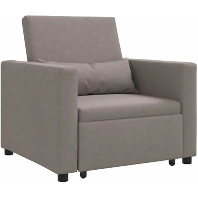 vidaXL Einzel-Schlafsofa mit Rädern Taupe 90 x 165 x 87 cm Stoff 42002690 vidaXL Einzel-Schlafsofa mit Rädern Taupe 90 x 165 x 87 cm Stoff 42002690