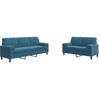 vidaXL 2-tlg. Sofagarnitur mit Kissen - Sofa set vidaXL 2-tlg. Sofagarnitur mit Kissen - Sofa set