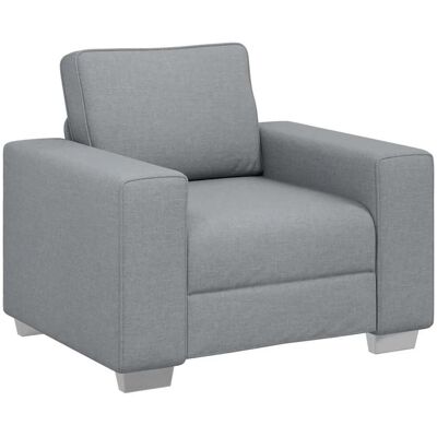vidaXL Sofa Hellgrau Polyester - Sofa vidaXL Sofa Hellgrau Polyester - Sofa