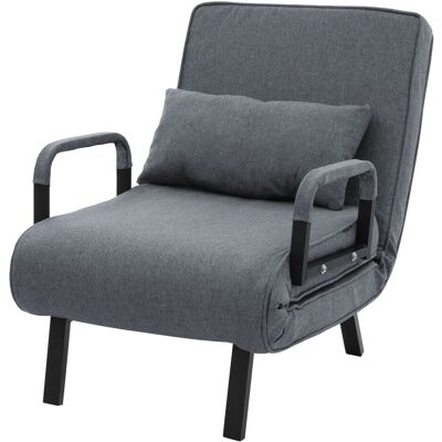 ML-Design Schlafsessel mit Bettfunktion Anthrazit 3in1 Bettsessel Klappbar 186x60 cm mit Stahlrahmen & Chenille ML-Design Schlafsessel mit Bettfunktion Anthrazit 3in1 Bettsessel Klappbar 186x60 cm mit Stahlrahmen & Chenille