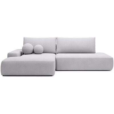 Vente-unique Schlafsofa Daviso Hellgrau 276 cm Vente-unique Schlafsofa Daviso Hellgrau 276 cm