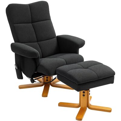 HOMCOM Massagestuhl Polyester Schaumstoff 80L x 86B x 99H cm Schwarz HOMCOM Massagestuhl Polyester Schaumstoff 80L x 86B x 99H cm Schwarz