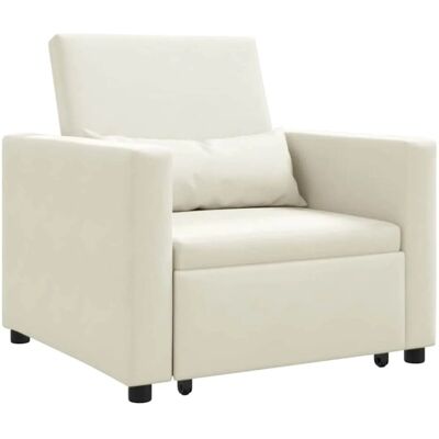 vidaXL Einzel-Schlafsofa mit Rädern Creme 90 x 165 x 87 cm Samt 42002705 vidaXL Einzel-Schlafsofa mit Rädern Creme 90 x 165 x 87 cm Samt 42002705