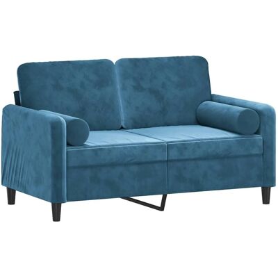 vidaXL 2-Sitzer Blau Samtsofa - Sofa vidaXL 2-Sitzer Blau Samtsofa - Sofa