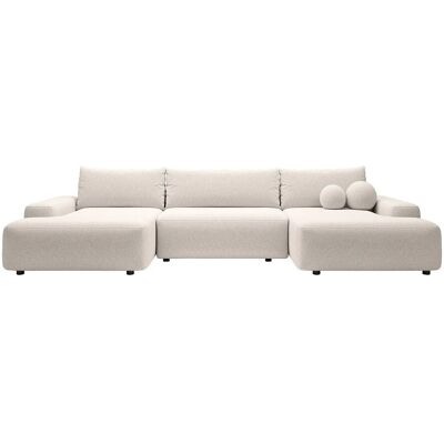 Vente-unique Schlafsofa Daviso Cremefarben 360 cm Vente-unique Schlafsofa Daviso Cremefarben 360 cm