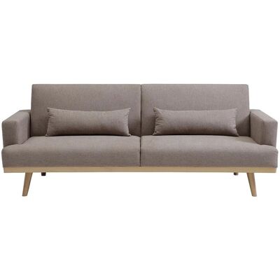 Vente-unique Schlafsofa Esme Taupe 216 cm Vente-unique Schlafsofa Esme Taupe 216 cm