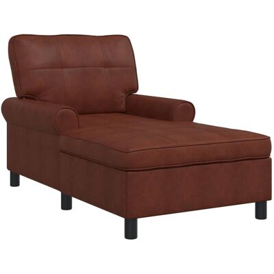 vidaXL Lounge-Liege Glänzendes Braun 91 x 157 x 91 cm Kunstleder 42022920 vidaXL Lounge-Liege Glänzendes Braun 91 x 157 x 91 cm Kunstleder 42022920