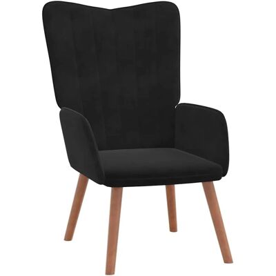 vidaXL Relaxsessel Schwarz Samt 327661 vidaXL Relaxsessel Schwarz Samt 327661