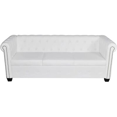 Maisonchic Modell Chesterfield 3-Sitzer Kunstleder Sofa - Sofa Maisonchic Modell Chesterfield 3-Sitzer Kunstleder Sofa - Sofa