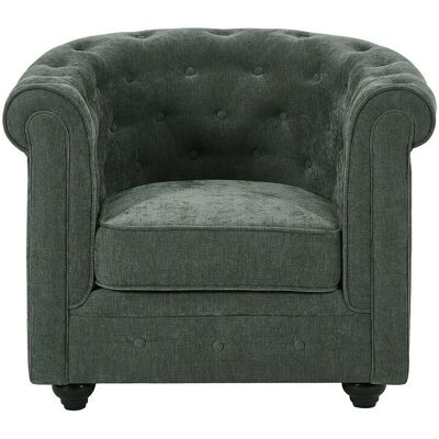 Vente-unique Sessel Mit Gerader Rückenlehne Chesterfield Grün 82 cm Vente-unique Sessel Mit Gerader Rückenlehne Chesterfield Grün 82 cm