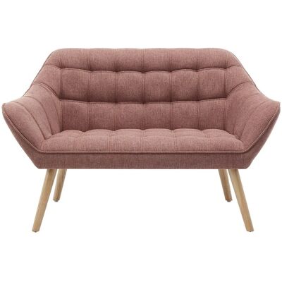Vente-unique Caserta 2-Sitzer Rosa Sofa - Sofa Vente-unique Caserta 2-Sitzer Rosa Sofa - Sofa