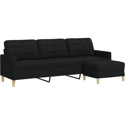 vidaXL 3-Sitzer-Sofa mit Hocker - Sofa vidaXL 3-Sitzer-Sofa mit Hocker - Sofa