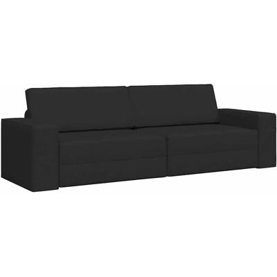 vidaXL Schlafsofa Schwarz 245 x 78 x 77 cm Stoff 4106717 vidaXL Schlafsofa Schwarz 245 x 78 x 77 cm Stoff 4106717