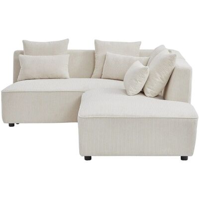 Vente-unique Sofa Ohne Schlafmöglichkeit Mecodi Beige 185 cm Vente-unique Sofa Ohne Schlafmöglichkeit Mecodi Beige 185 cm
