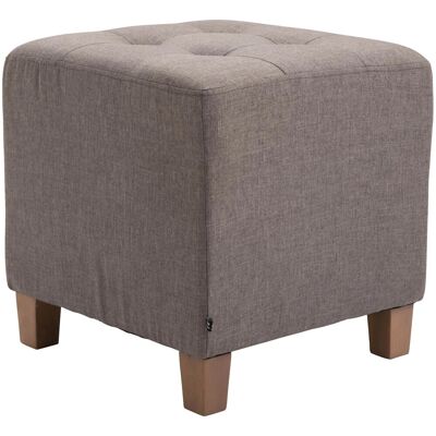 DELUKE Sitzhocker CELIS Stoff Taupe 45x45x46cm Hocker Schlafzimmer Polsterhocker Wohnzimmer Sitzbank Esszimmer DELUKE Sitzhocker CELIS Stoff Taupe 45x45x46cm Hocker Schlafzimmer Polsterhocker Wohnzimmer Sitzbank Esszimmer