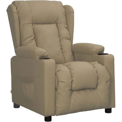 vidaXL Relaxsessel Cappuccino-Braun Kunstleder 339070 vidaXL Relaxsessel Cappuccino-Braun Kunstleder 339070
