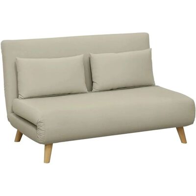 HOMCOM 3 in 1 Schlafsofa 130 x 78 cm Sofa für Wohnzimmer Beige HOMCOM 3 in 1 Schlafsofa 130 x 78 cm Sofa für Wohnzimmer Beige