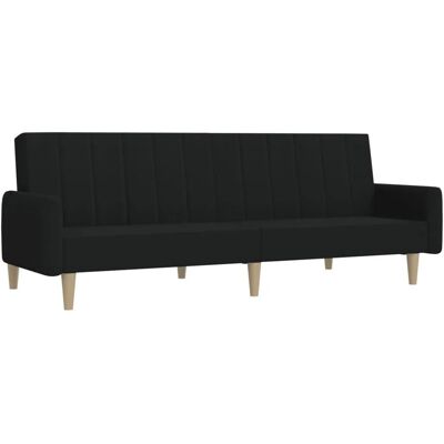 vidaXL Schwarzes 2-in-1 Schlafsofa - Schlafsofa vidaXL Schwarzes 2-in-1 Schlafsofa - Schlafsofa