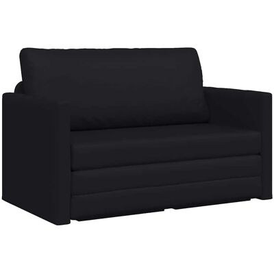 vidaXL Schlafsofa 110cm Schwarz Kunstleder 4106713 vidaXL Schlafsofa 110cm Schwarz Kunstleder 4106713