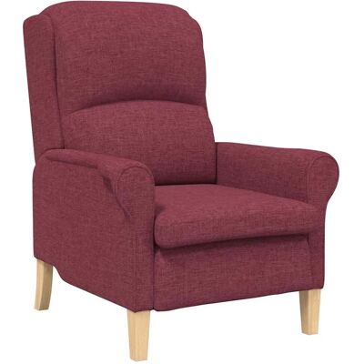 vidaXL Sessel Weinrot 76 x 94 x 102 cm Stoff 42009843 vidaXL Sessel Weinrot 76 x 94 x 102 cm Stoff 42009843