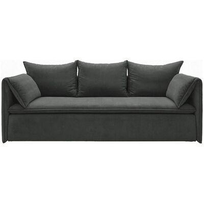 Vente-unique Schlafsofa Teodora Anthrazitgrau 218 cm Vente-unique Schlafsofa Teodora Anthrazitgrau 218 cm