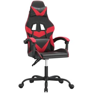 vidaXL Gaming-Stuhl Rot und Schwarz - Langlebiges Kunstleder, Verstellbar & Drehbar vidaXL Gaming-Stuhl Rot und Schwarz - Langlebiges Kunstleder, Verstellbar & Drehbar
