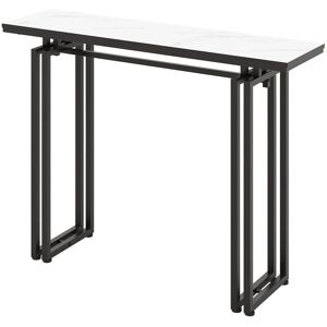 Costway Konsolentisch Flurtisch Marmor Optik Schwarz 110 x 30 x 81 cm Costway Konsolentisch Flurtisch Marmor Optik Schwarz 110 x 30 x 81 cm