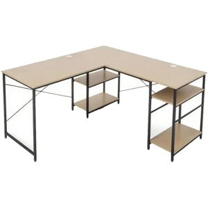 Costway L-förmiger Computertisch - 242 cm - 4 Ablagen Costway L-förmiger Computertisch - 242 cm - 4 Ablagen