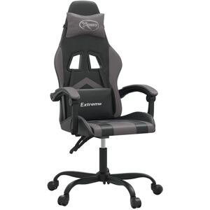 vidaXL Gaming-Stuhl Grau Verstellbare Armlehne 360° Drehbar - Gaming Chair vidaXL Gaming-Stuhl Grau Verstellbare Armlehne 360° Drehbar - Gaming Chair