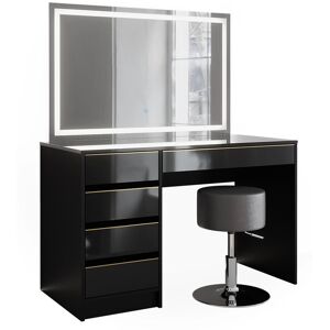 Vicco Sherry Schminktisch - LED-Spiegel, Hocker, 120cm Vicco Sherry Schminktisch - LED-Spiegel, Hocker, 120cm