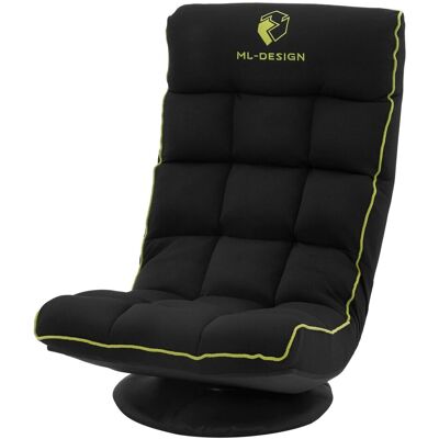 ML-Design Gaming Bodenstuhl Schwarz-Grün 360 Drehbar & Verstellbar ML-Design Gaming Bodenstuhl Schwarz-Grün 360 Drehbar & Verstellbar