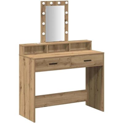 vidaXL Artisan Eichen Waschtisch - Braun - Rechteckig - 100x41x140 cm vidaXL Artisan Eichen Waschtisch - Braun - Rechteckig - 100x41x140 cm