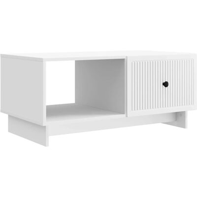 vidaXL Couchtisch Weiß 90 x 50 x 40 cm Holzwerkstoff 894035 vidaXL Couchtisch Weiß 90 x 50 x 40 cm Holzwerkstoff 894035