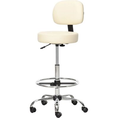 HOMCOM Barhocker Kunstleder-Leder Stahl Beige 56B x 57T x 104-127H cm HOMCOM Barhocker Kunstleder-Leder Stahl Beige 56B x 57T x 104-127H cm