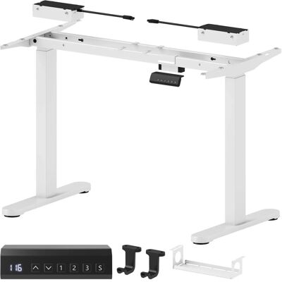 HOMCOM Höhenverstellbarer Schreibtisch Gestell mit 2 Motoren & Memory-Funktion Weiß HOMCOM Höhenverstellbarer Schreibtisch Gestell mit 2 Motoren & Memory-Funktion Weiß