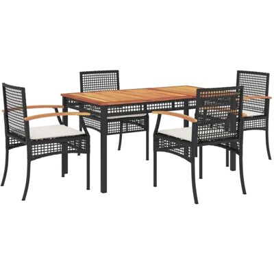 vidaXL Garten Essgruppe 5-teilig mit Kissen - Gartentisch vidaXL Garten Essgruppe 5-teilig mit Kissen - Gartentisch