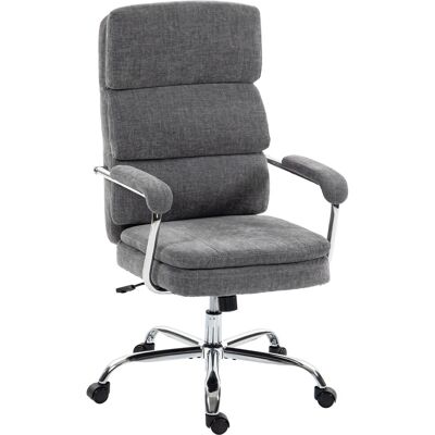 HOMCOM Office Chair Polyester 72,5L x 65B x 118H cm Grau HOMCOM Office Chair Polyester 72,5L x 65B x 118H cm Grau