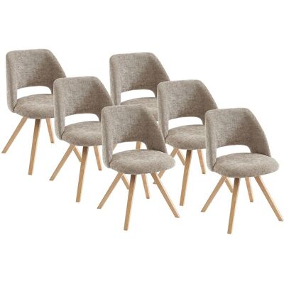 Vente-unique Stuhl Vesiani Taupe 53.5 cm Vente-unique Stuhl Vesiani Taupe 53.5 cm