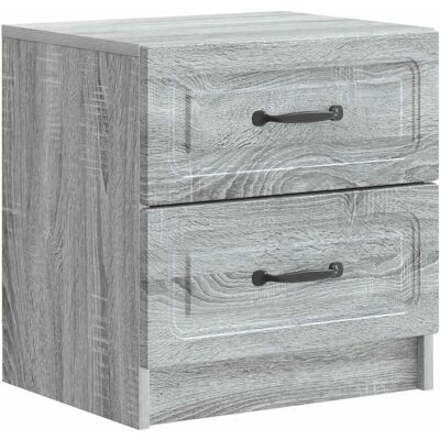 vidaXL Nachttisch Graues Sonoma 43 x 34,5 x 44,5 cm Holzwerkstoff 895687 vidaXL Nachttisch Graues Sonoma 43 x 34,5 x 44,5 cm Holzwerkstoff 895687