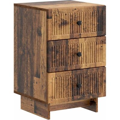 vidaXL Nachttisch Altholz 43 x 41 x 66,5 cm Holzwerkstoff 893873 vidaXL Nachttisch Altholz 43 x 41 x 66,5 cm Holzwerkstoff 893873
