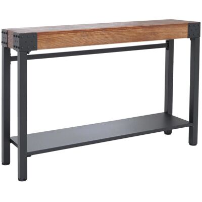MCW Konsolentisch Q68 Industrial Retro Holz 82x120x31cm Braun Metall Schwarz MCW Konsolentisch Q68 Industrial Retro Holz 82x120x31cm Braun Metall Schwarz