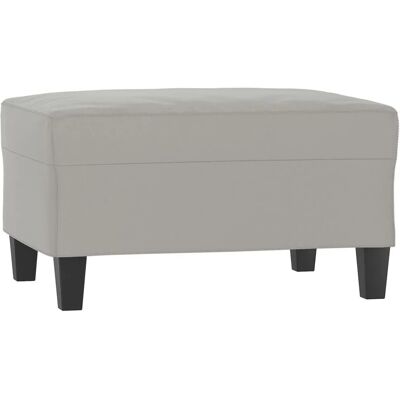 vidaXL Fußhocker Hellgrau 70x55x41 cm Mikrofasergewebe 349362 vidaXL Fußhocker Hellgrau 70x55x41 cm Mikrofasergewebe 349362