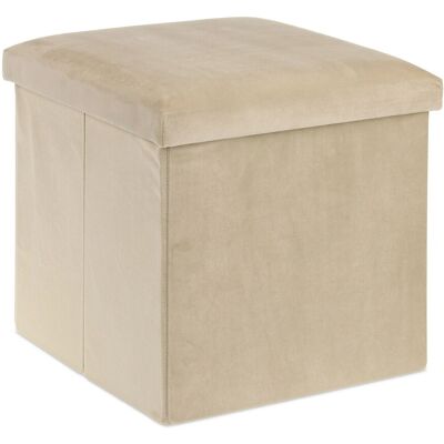 RELAXDAYS Faltbarer Samt-Pouf - 38cm RELAXDAYS Faltbarer Samt-Pouf - 38cm