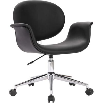 vidaXL Drehbarer Esszimmerstuhl Schwarz Kunstleder 287391 vidaXL Drehbarer Esszimmerstuhl Schwarz Kunstleder 287391