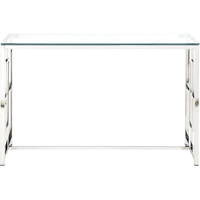 Vente-unique Konsolentisch Clotilde Transparent Silberfarben 120 cm Vente-unique Konsolentisch Clotilde Transparent Silberfarben 120 cm