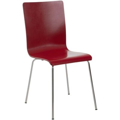 DELUKE Besucherstuhl TUNIS Holz Rot 43x47x87cm Konferenzstuhl Wartezimmerstuhl Bürostuhl DELUKE Besucherstuhl TUNIS Holz Rot 43x47x87cm Konferenzstuhl Wartezimmerstuhl Bürostuhl