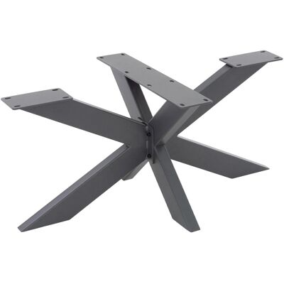 ML-Design Tischgestell Spider 98x58x43 cm Anthrazit Kreuzgestell Kreuz X-Design ML-Design Tischgestell Spider 98x58x43 cm Anthrazit Kreuzgestell Kreuz X-Design