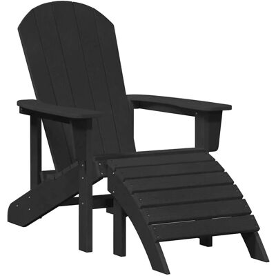 vidaXL Adirondack-Stuhl Schwarz 82 x 74 x 92 cm HDPE 42006631 vidaXL Adirondack-Stuhl Schwarz 82 x 74 x 92 cm HDPE 42006631