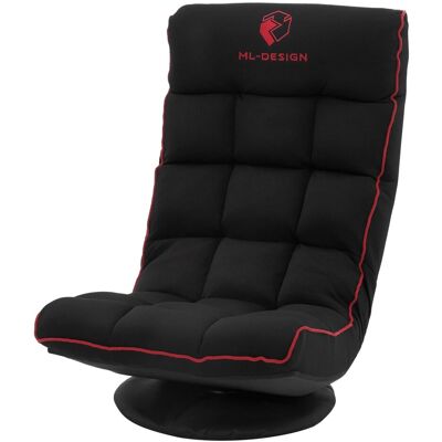 ML-Design Gaming Bodenstuhl Schwarz-Rot 360 Drehbar & Verstellbar ML-Design Gaming Bodenstuhl Schwarz-Rot 360 Drehbar & Verstellbar
